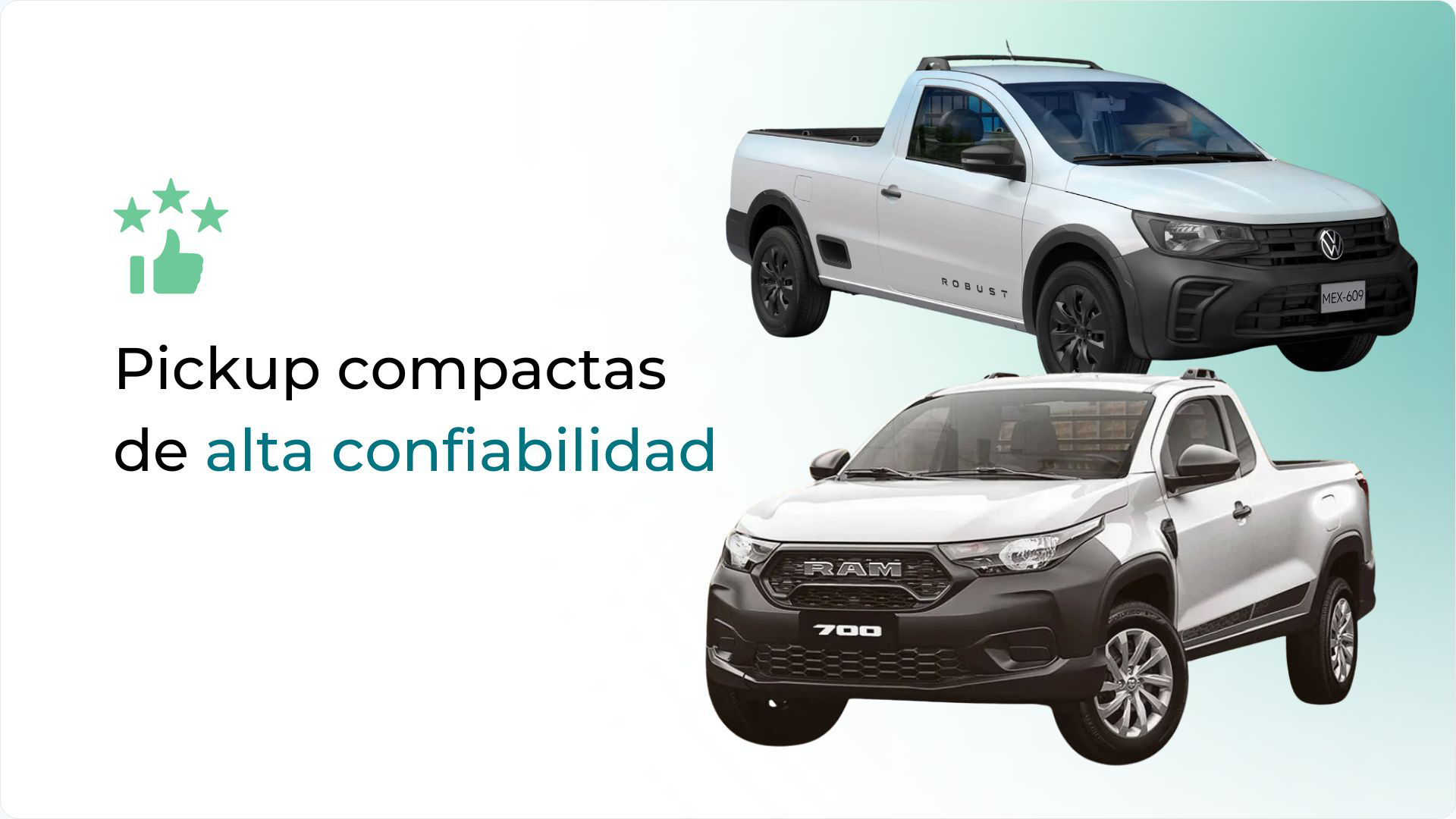 Pickups pequeñas más confiables